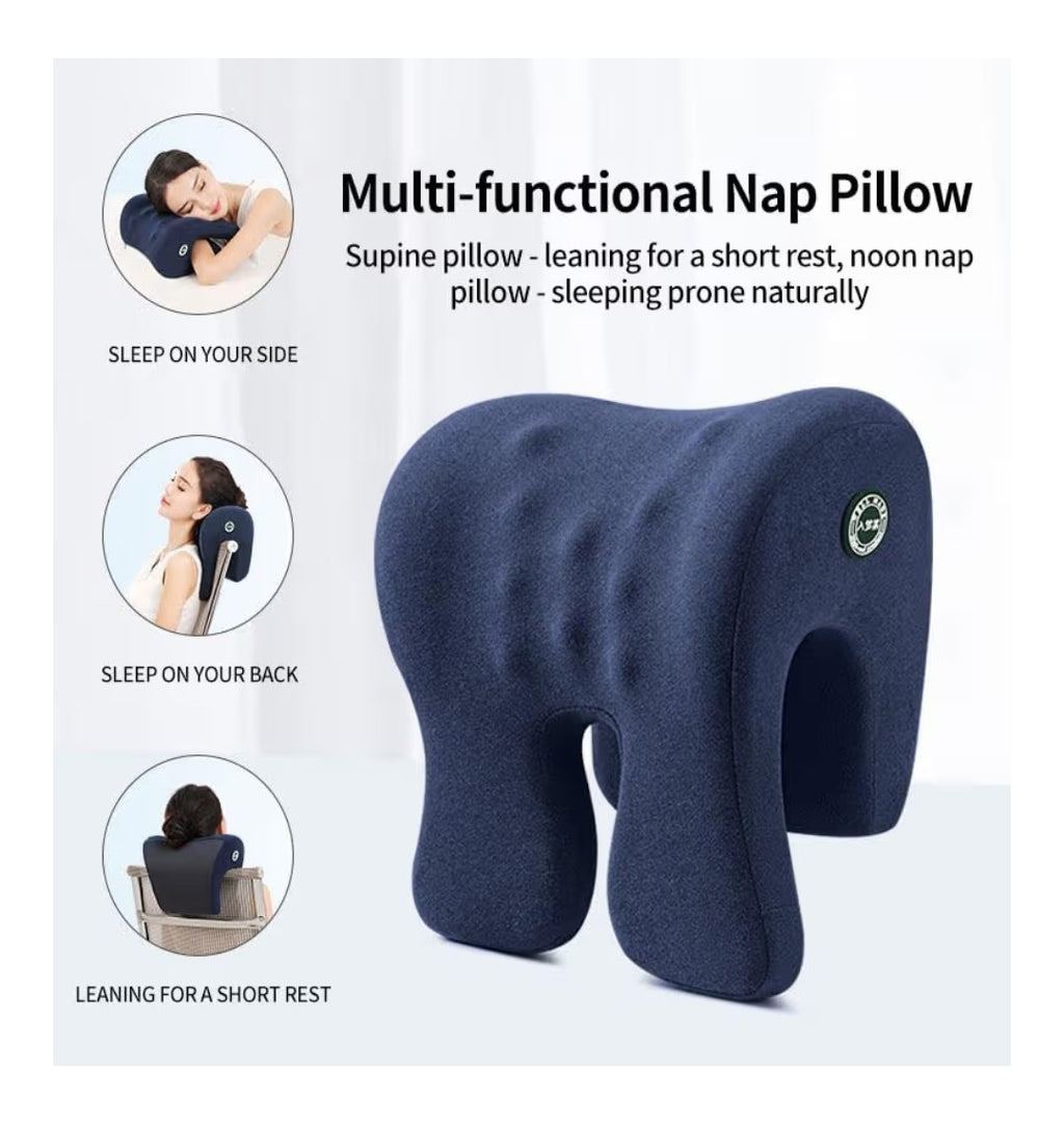 Ergonomic Memory Foam Desk Pillow (Navy)