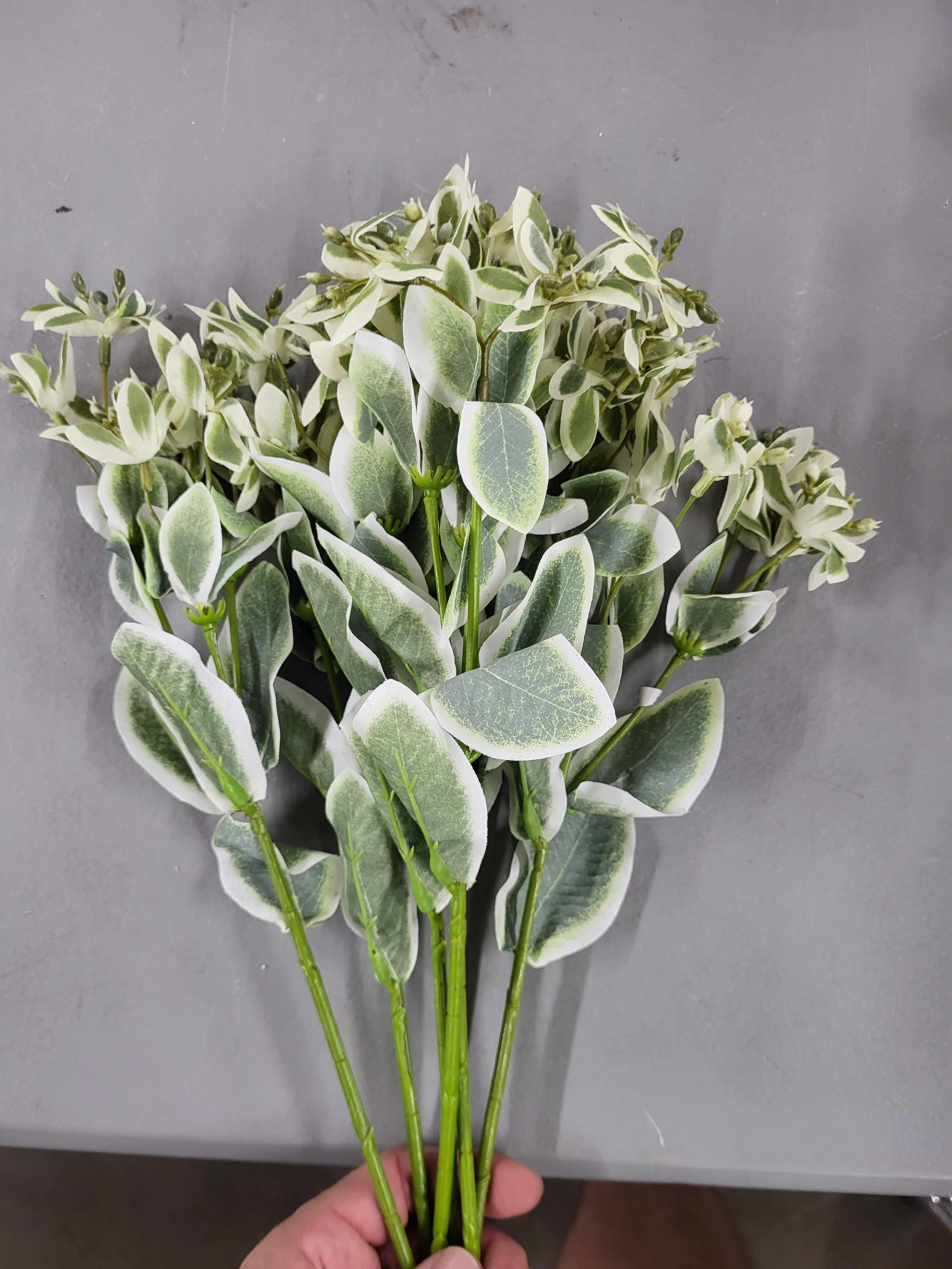 Artificial Snow-On-The-Mountain Flowers (6 pack)