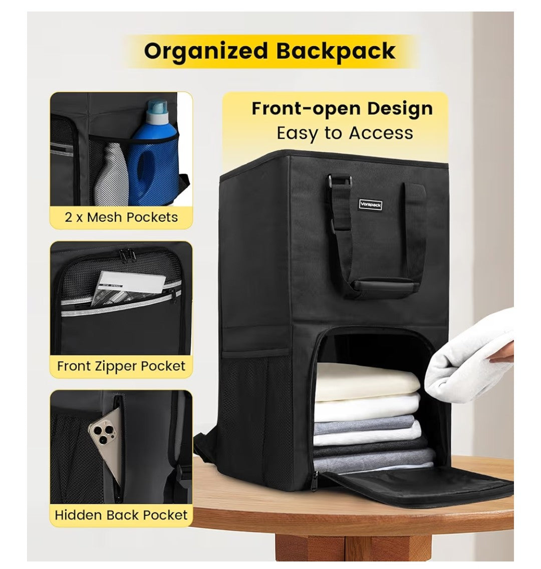 Vorspack Laundry Bag Backpack 90L (Black)
