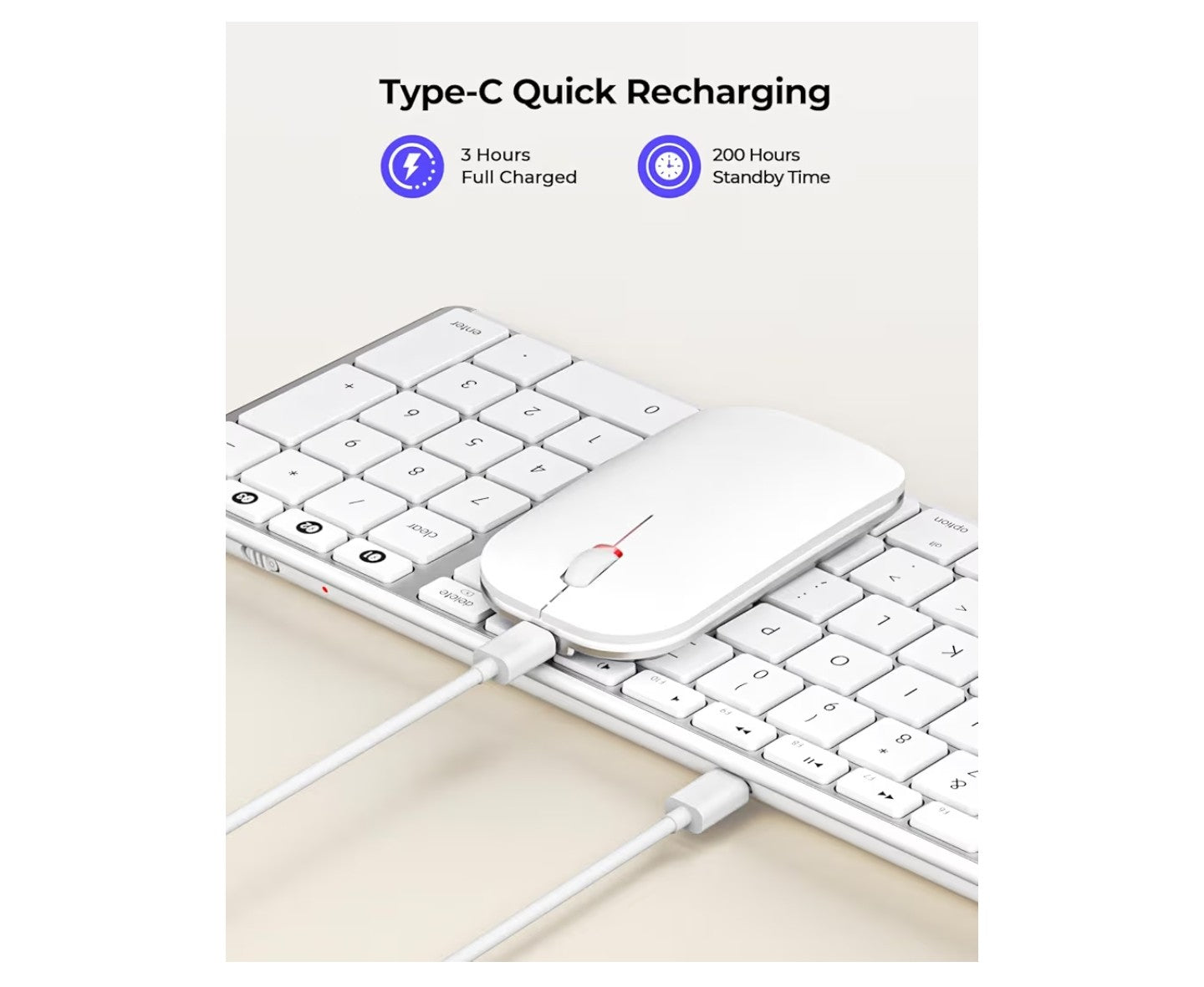 seenda Bluetooth Keyboard and Mouse Combo