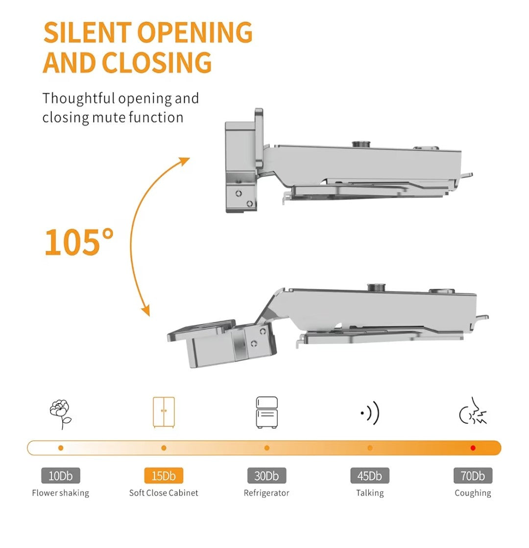 Chibery Soft Closing Cabinet Hinges