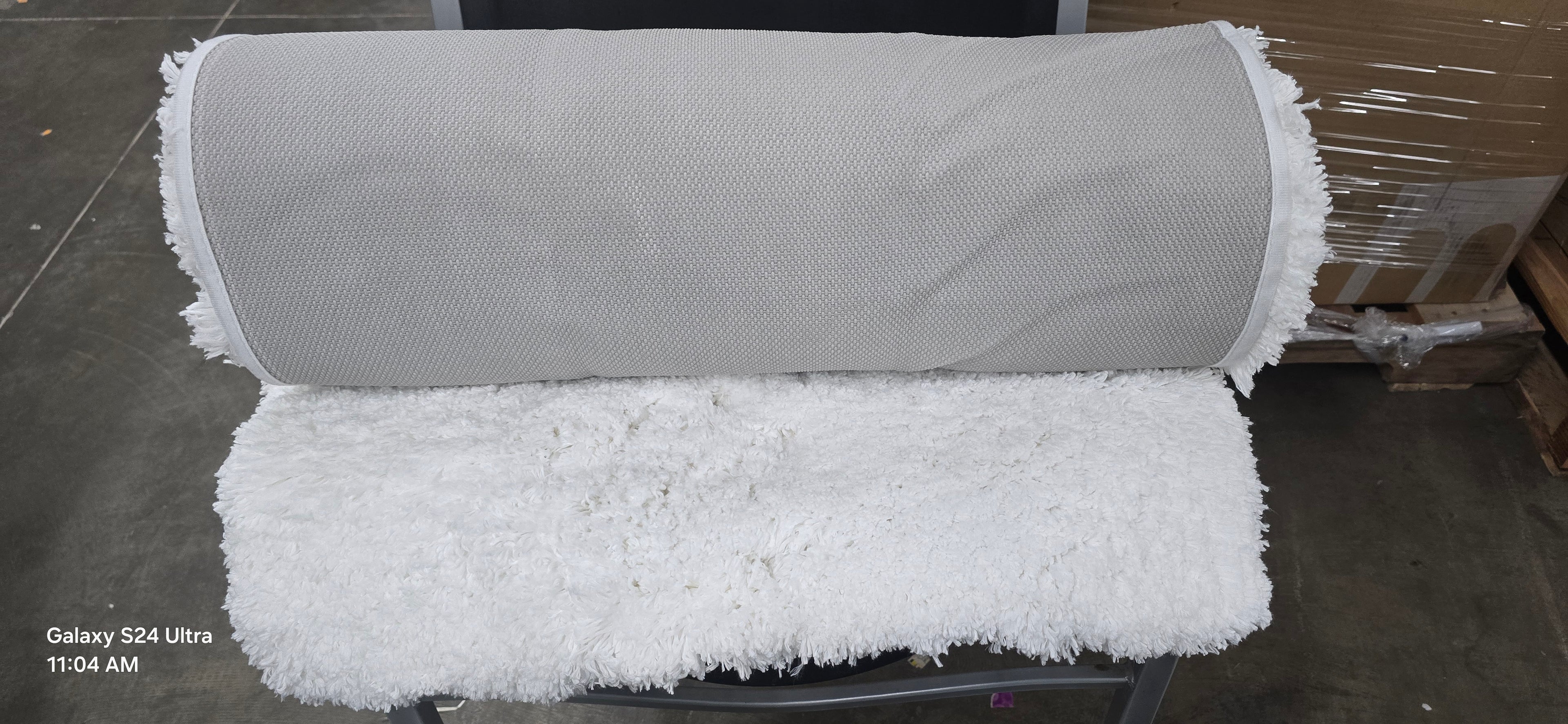Item like new no box. Luxury Long Bathroom Runner Rug, 24"x 66".