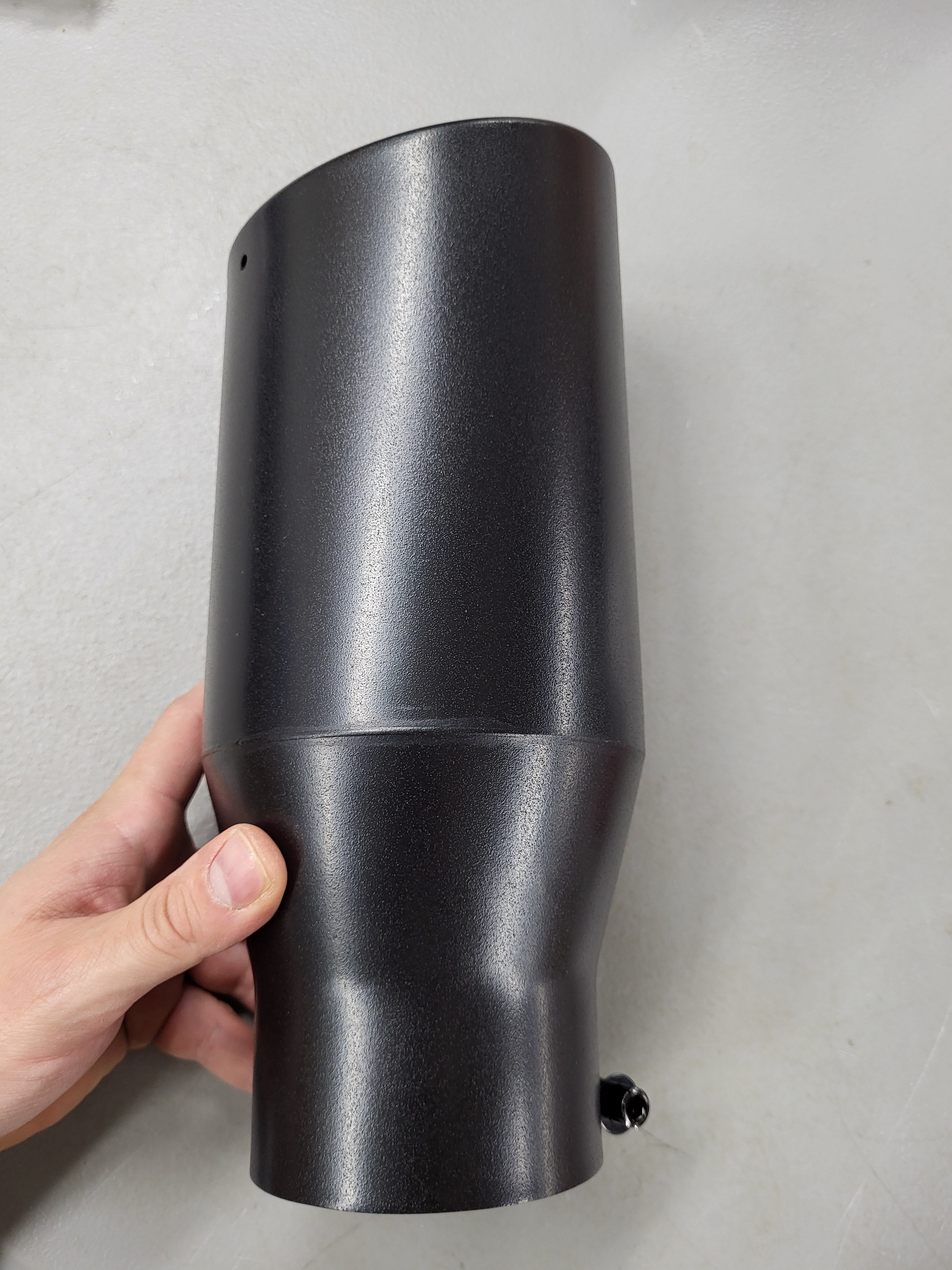 Powdercoat Black Exhaust Tip 3.5in Inlet
