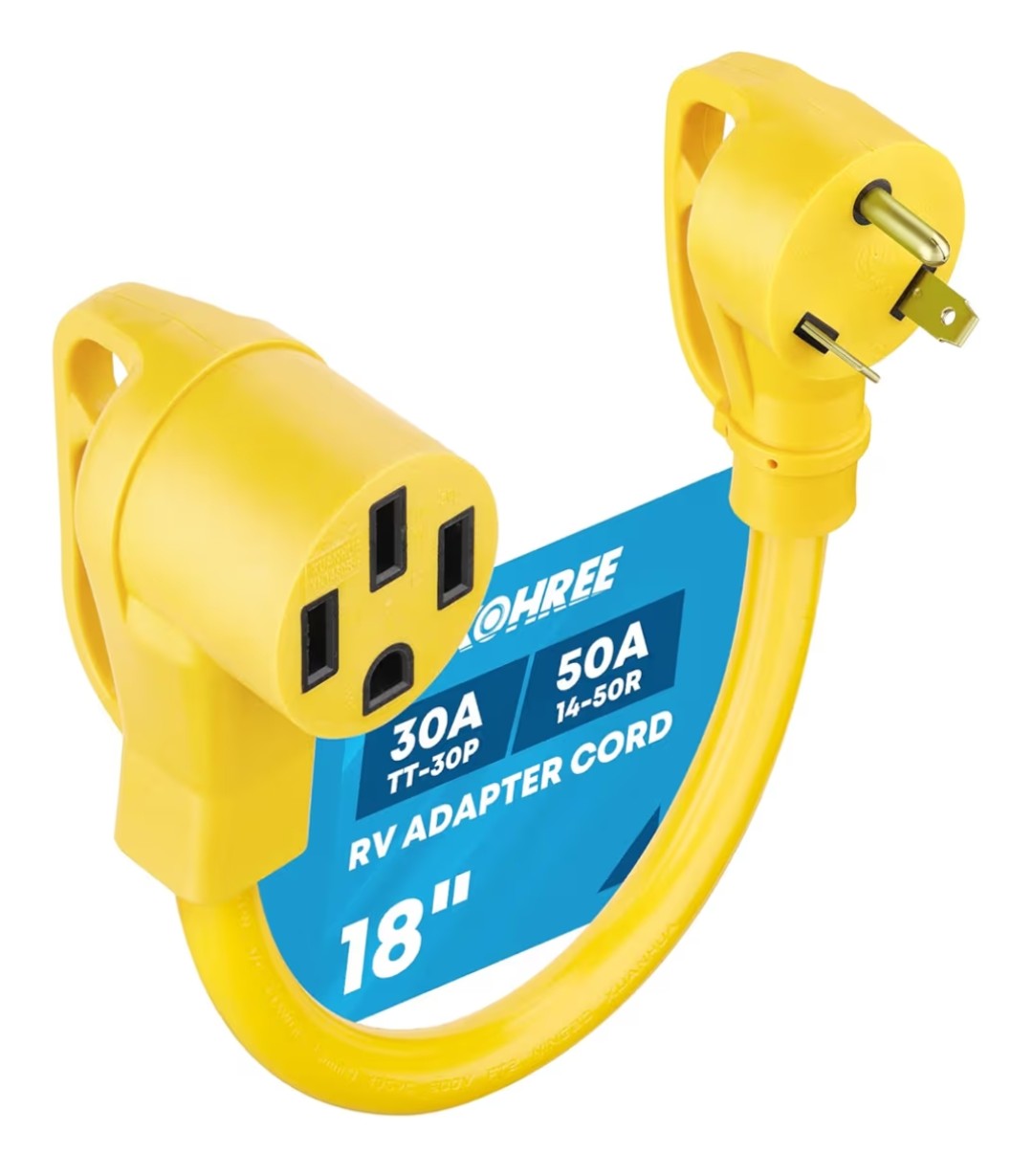 Kohree 30 Amp to 50 Amp RV Adapter