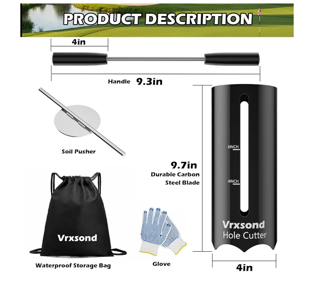 Portable Golf Hole Cutter