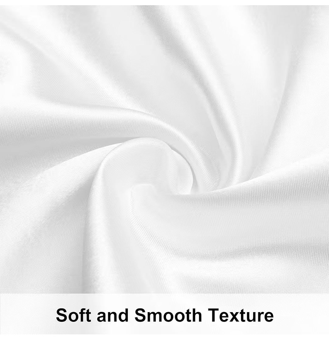 Satin King Pillowcases (2 pack White)