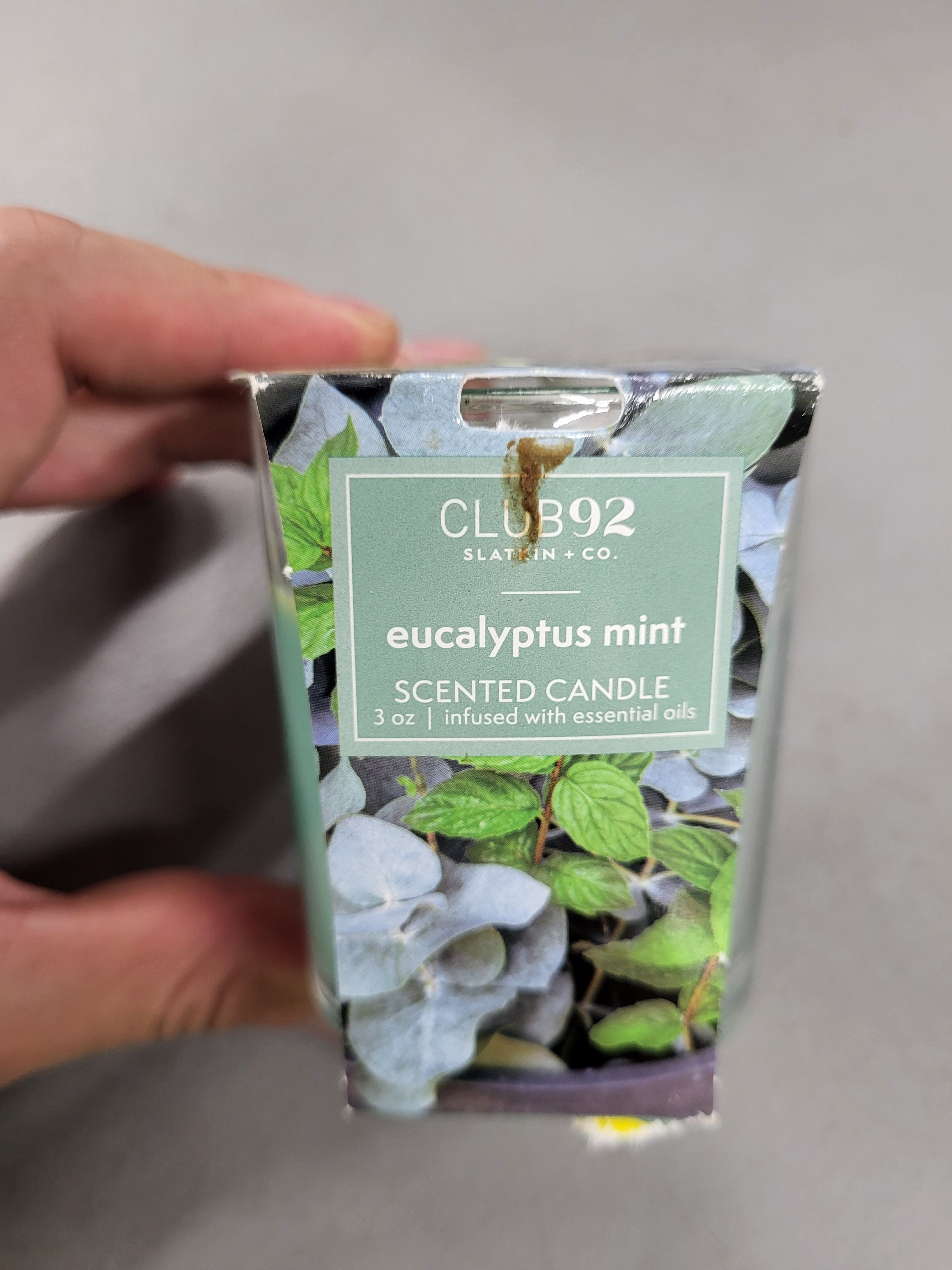 Eucalyptus Mint Scented Candle (3 oz)