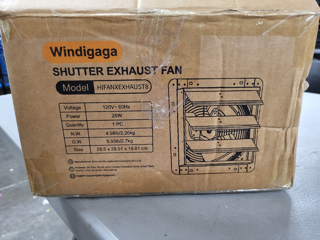 Winding Shutter Exhaust Fan