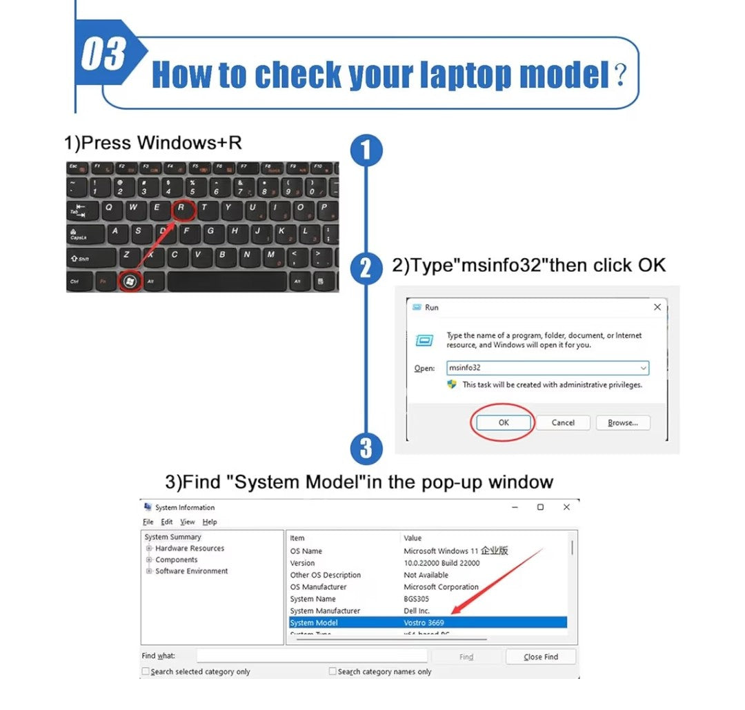 63Wh RJ40G Laptop Battery