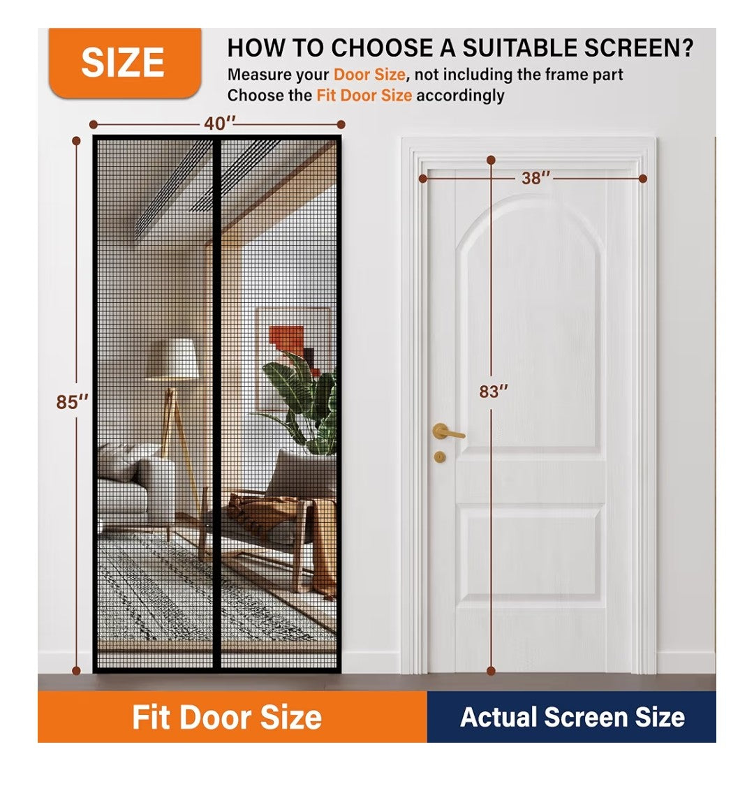 Mdavo Magnetic Screen Door 38x83in