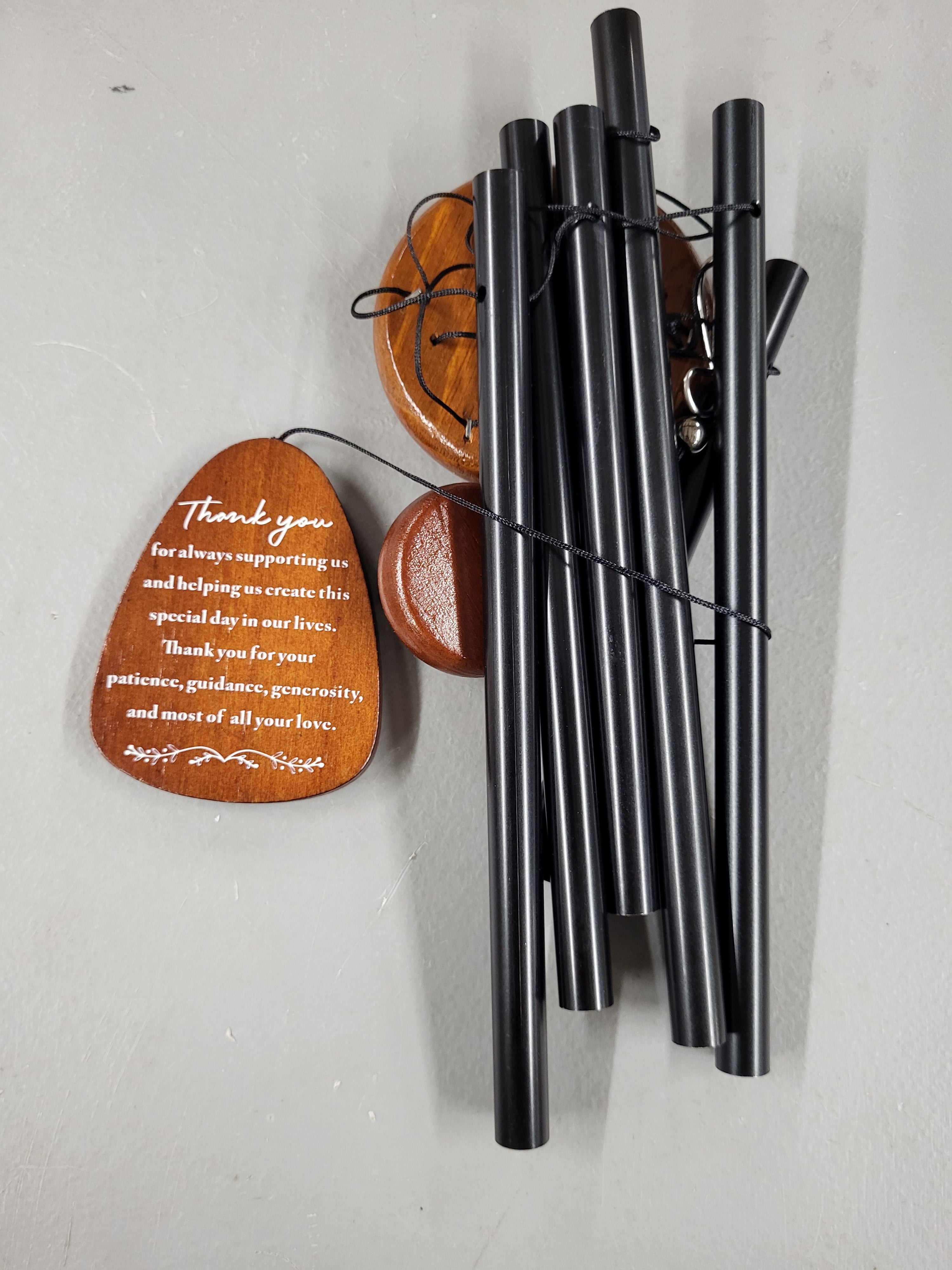 Parents Wedding Wind Chime Gifts from Bride Groom, Thank You Gifts for Mom and Dad on My Wedding Day from Daughter Son, to My Parents-in-Law Keepsake