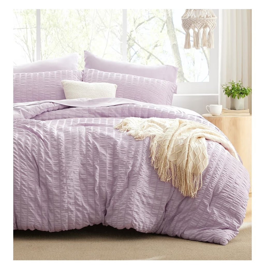 Love's Cabin 5 Piece Set Twin Size (Lavender)
