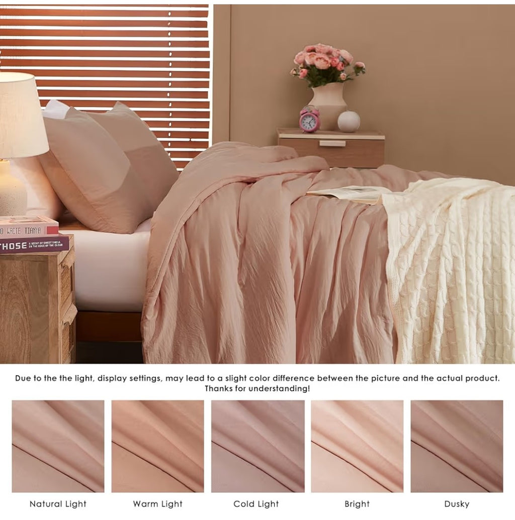 Wrensonge 3pc Comforter Set (Dusty Pink)