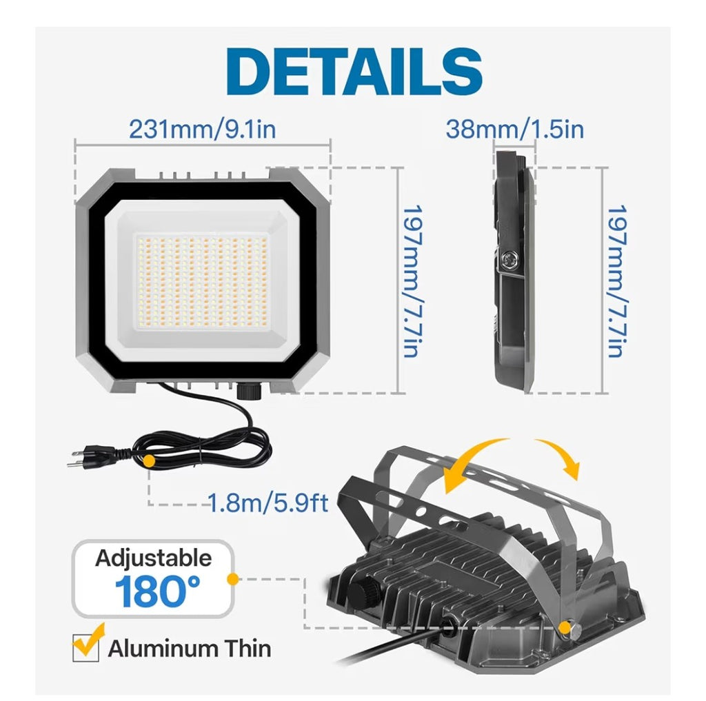 Leddictive 100W Flood Lights 2 pack