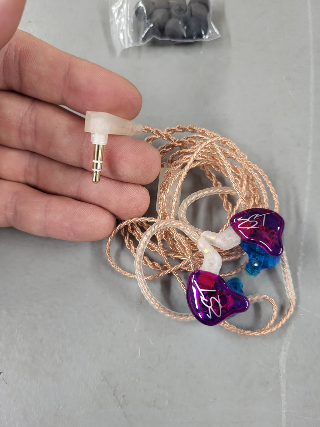 KZ ZST in Ear Monitor Headphones (Purple)