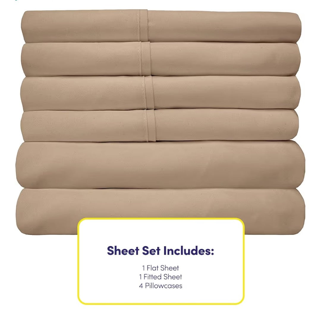 Sweet Home Queen Size Sheet Set (6 Pieces)