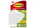 Command Strips, X-Large 20lb (16 pairs)