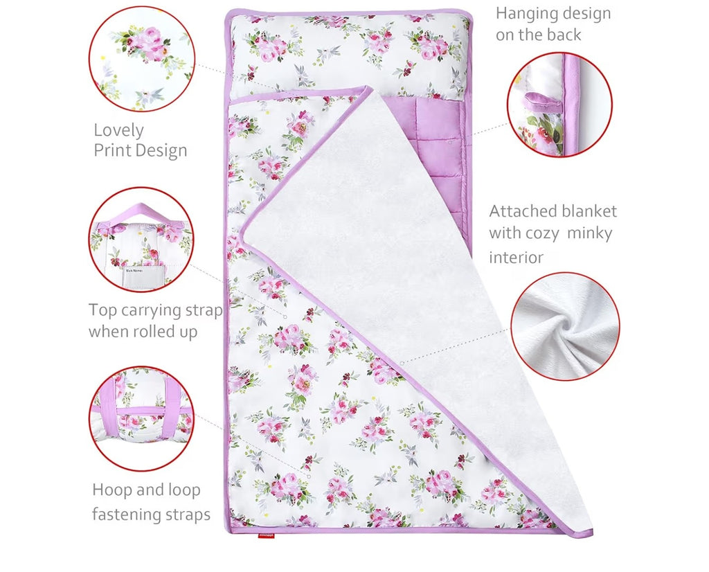 Toddler Nap Mat for Girls Floral