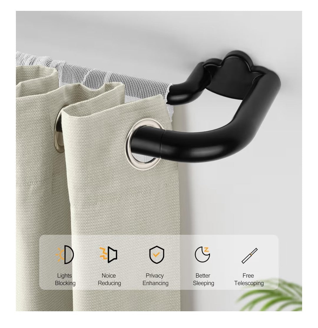 Hotozon Double Blackout Curtain Rods 32"-58"