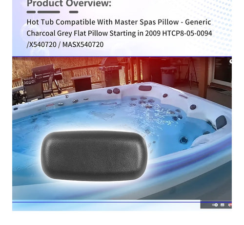 4 Pack Hot Tub Compatible with Master Spas Pillow