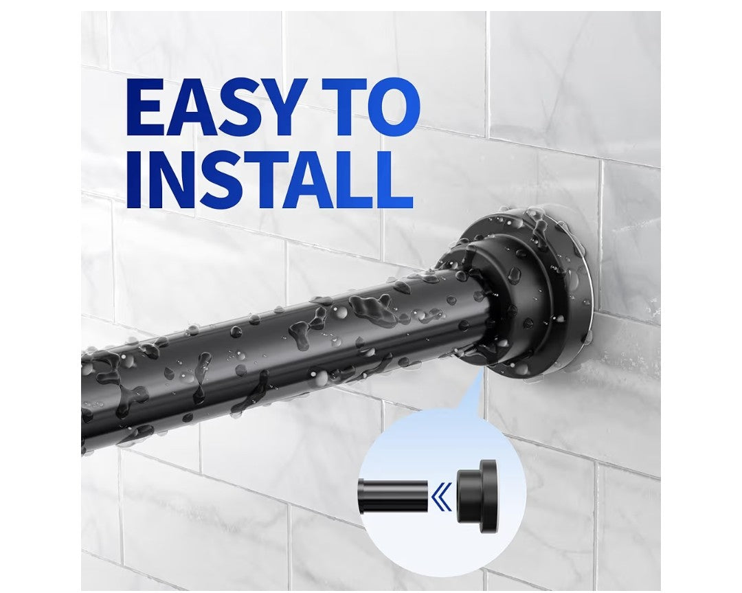 Mcrbeay Shower Curtain Rod 19-73in