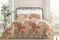 Laura Ashley - Full/Queen Quilt Set, Reversible Cotton Bedding with Matching Shams, Lightweight Home Decor for All Seasons (Harrietta Patchwork Pink, Full/Queen)