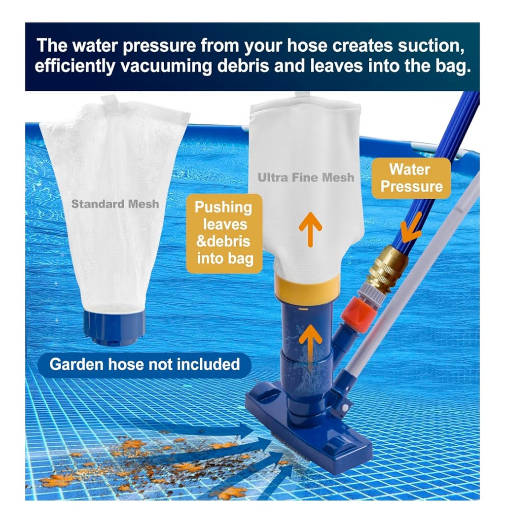 POOLAZA Manual Pool Vacuum