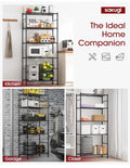 Storage Shelves - 5 Tier Shelf Organizer, Heavy Duty Shelving