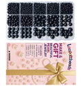 Pearl Beads, Black (1225pcs)