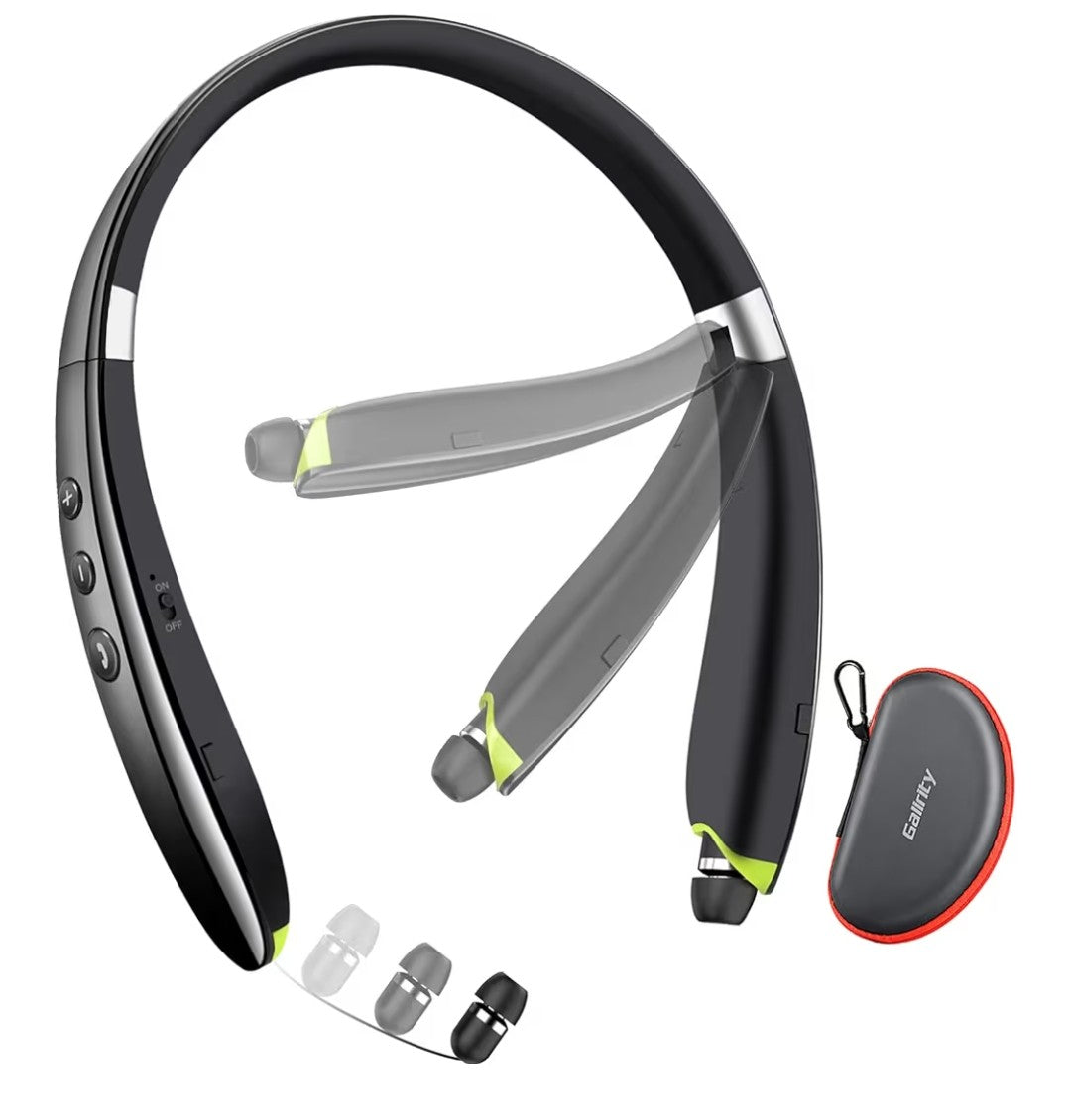 Bluetooth Headphones with Retractable Earbuds