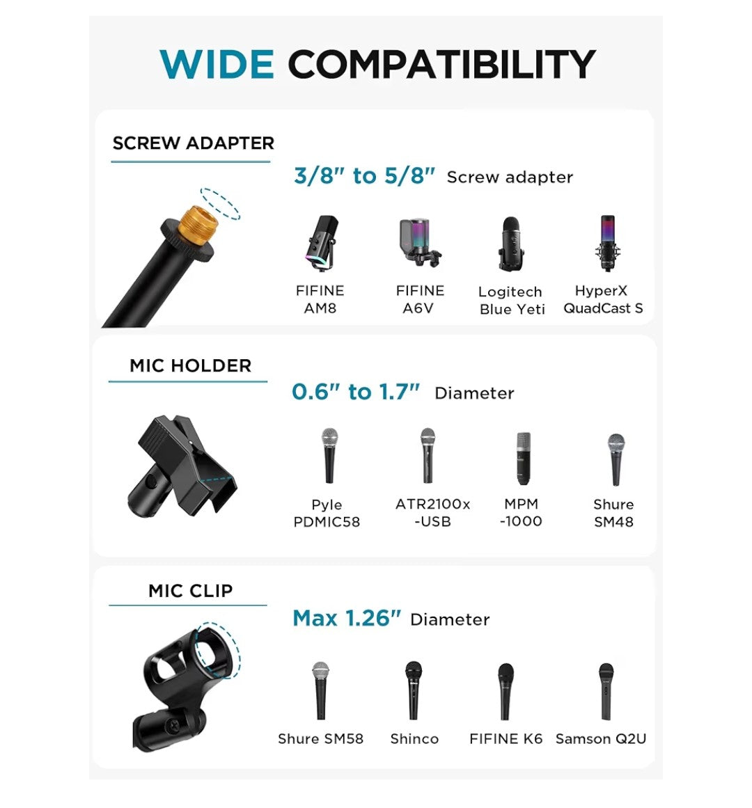 InnoGear Microphone Stand