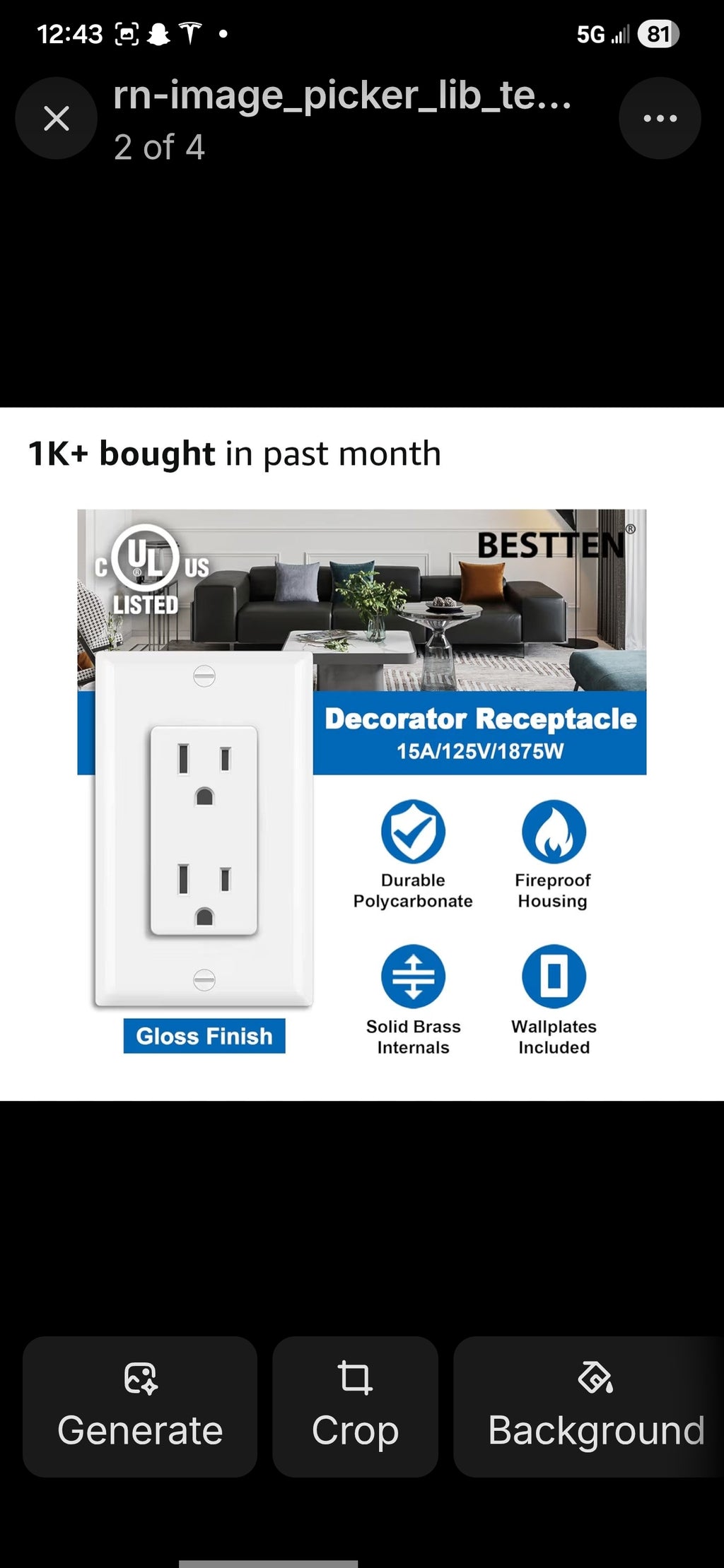 BESTTEN 20 Pack 15 Amp Decorator Wall Receptacle Outlet