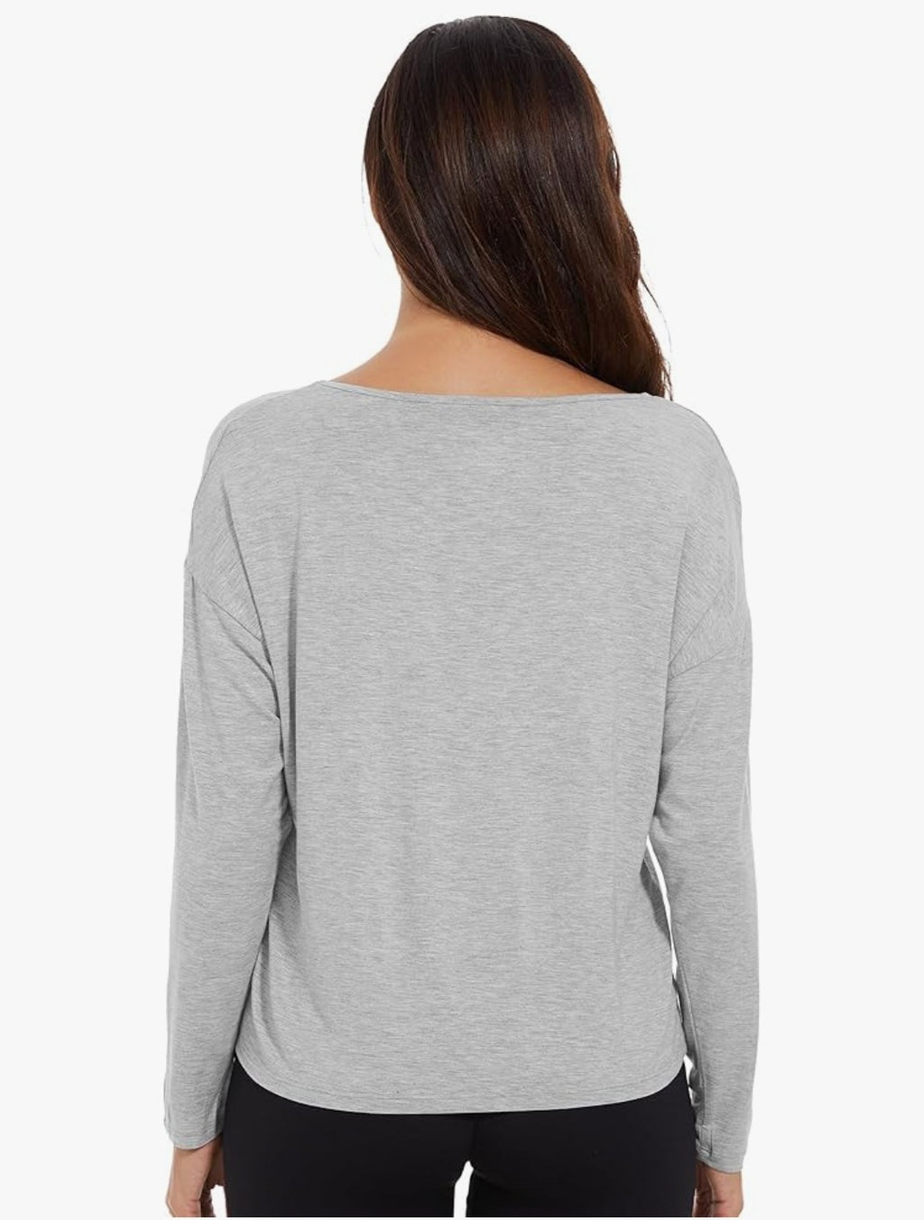 Long sleeve pull over top