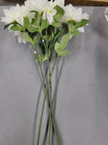 Artificial White Dahlia Flowers (3 pack)