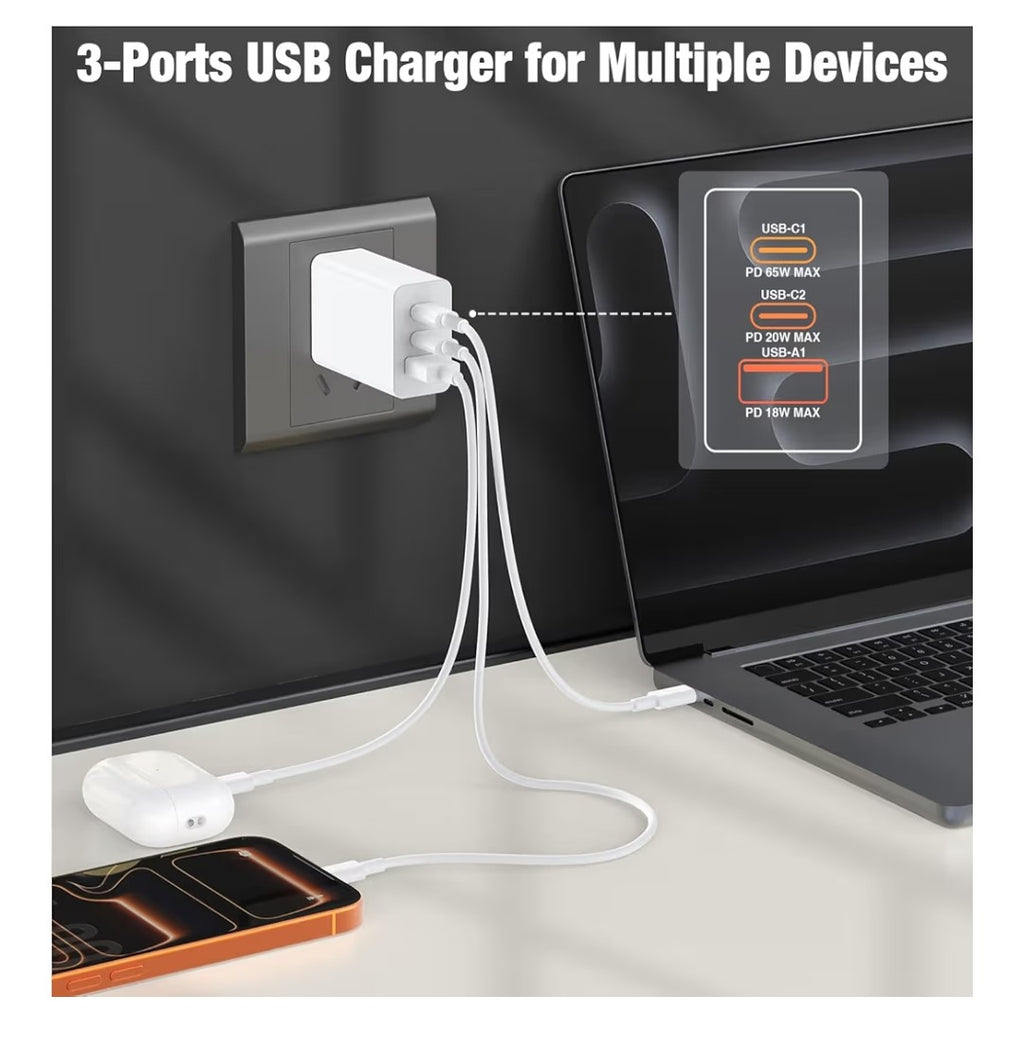 100W Super Fast Charger PD/QC 3.0
