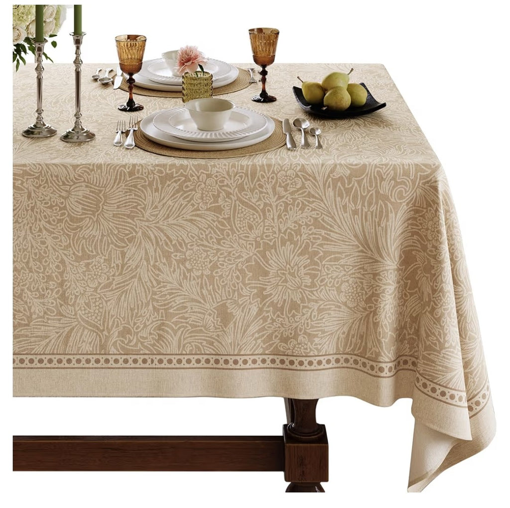 Thick Linen Tablecloth 79in x 55in