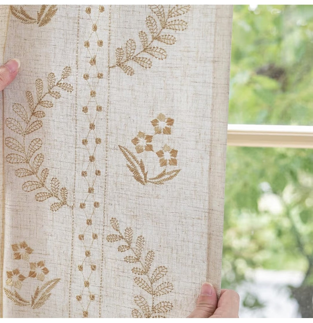 Melrose Linem Curtains 84in (2 pack)