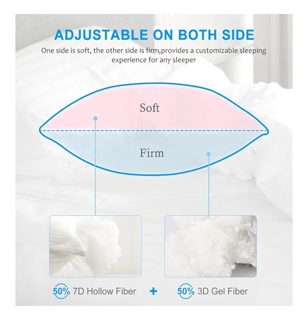 Bed pillows 2 pack