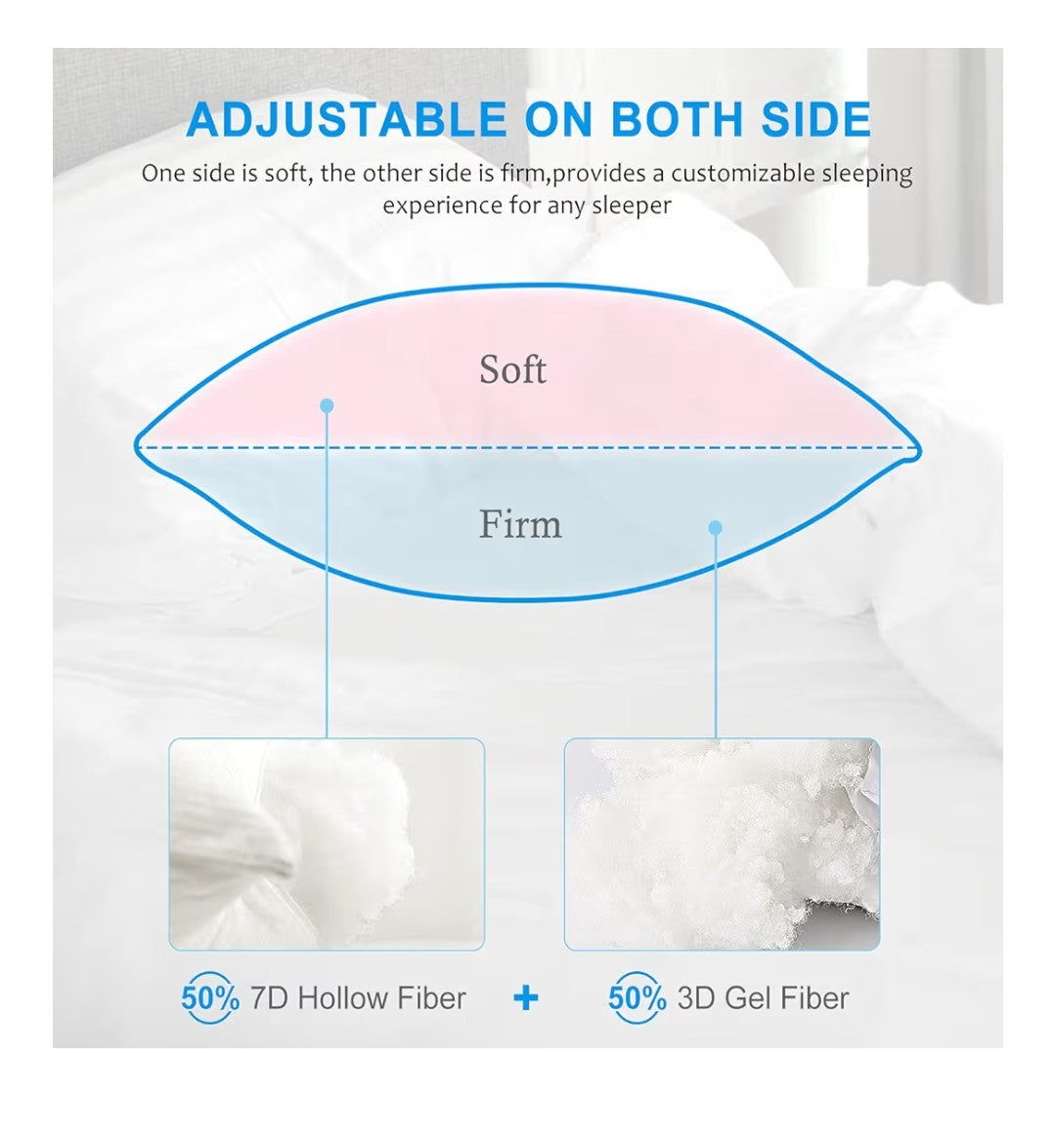 Bed pillows 2 pack