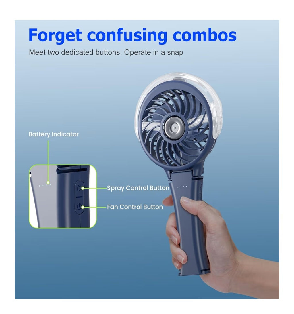 HandFan Recharable Handheld Misting Fan