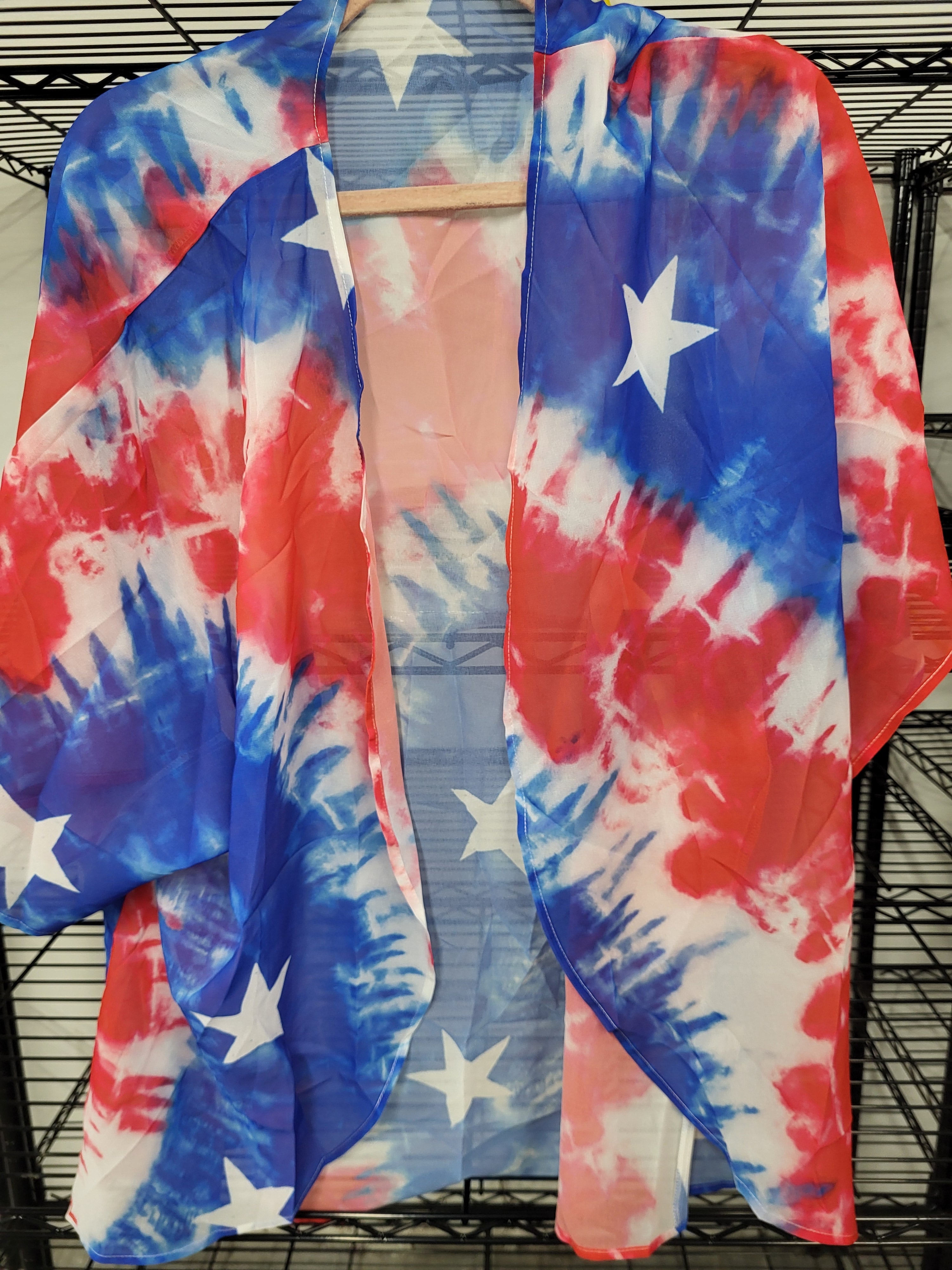 Patriotic Cardigan Cover Up (XL)