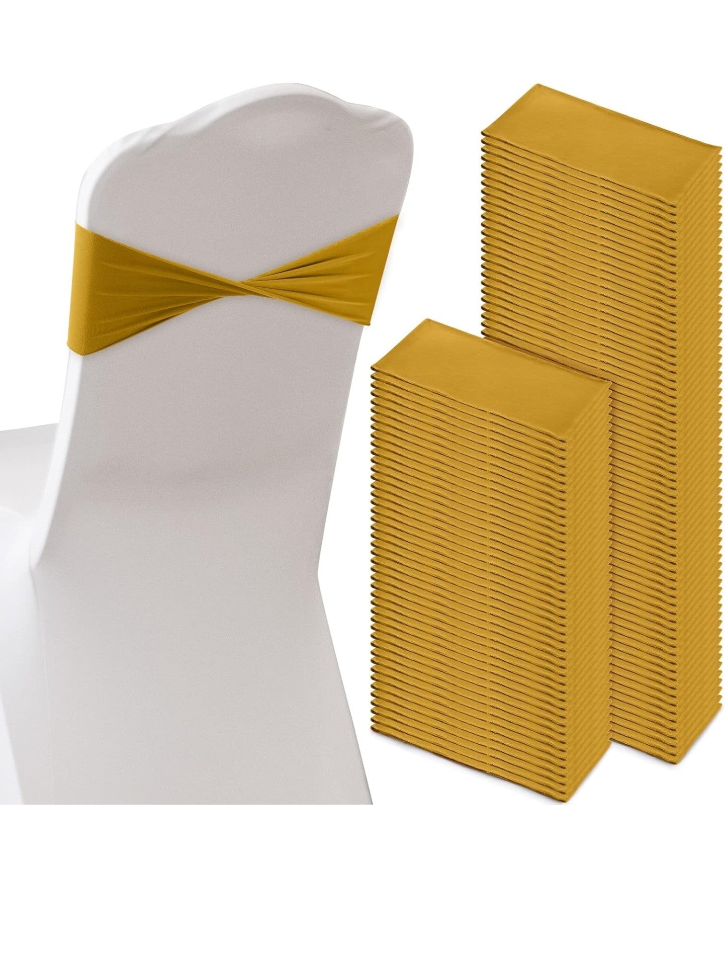 Frienda 120 Pieces Spandex Stretch Chair Sashes