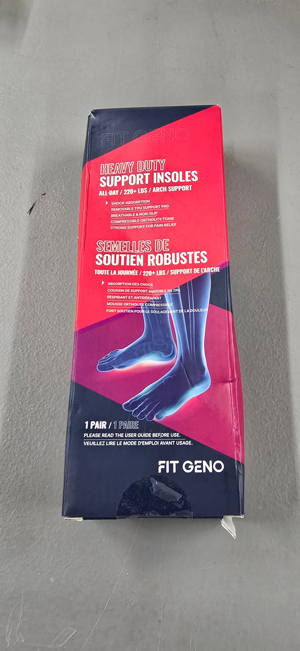 Arch Support Plantar Fasciitis Insoles: Fit Geno Orthotics