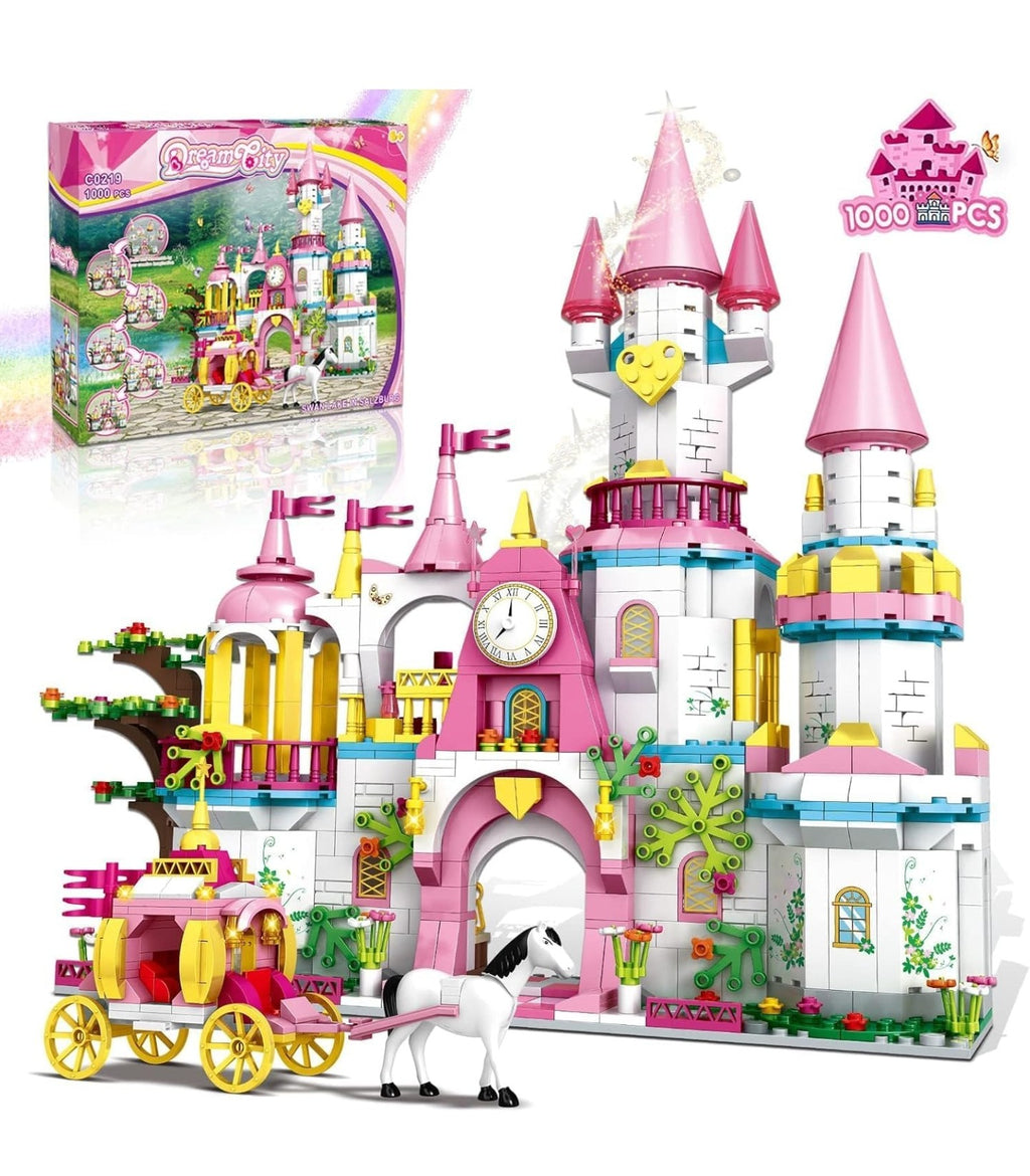 Castle STEM Building Toys for Girls Ages 6-12 Years Old, 1000PCS Building Sets for Girls