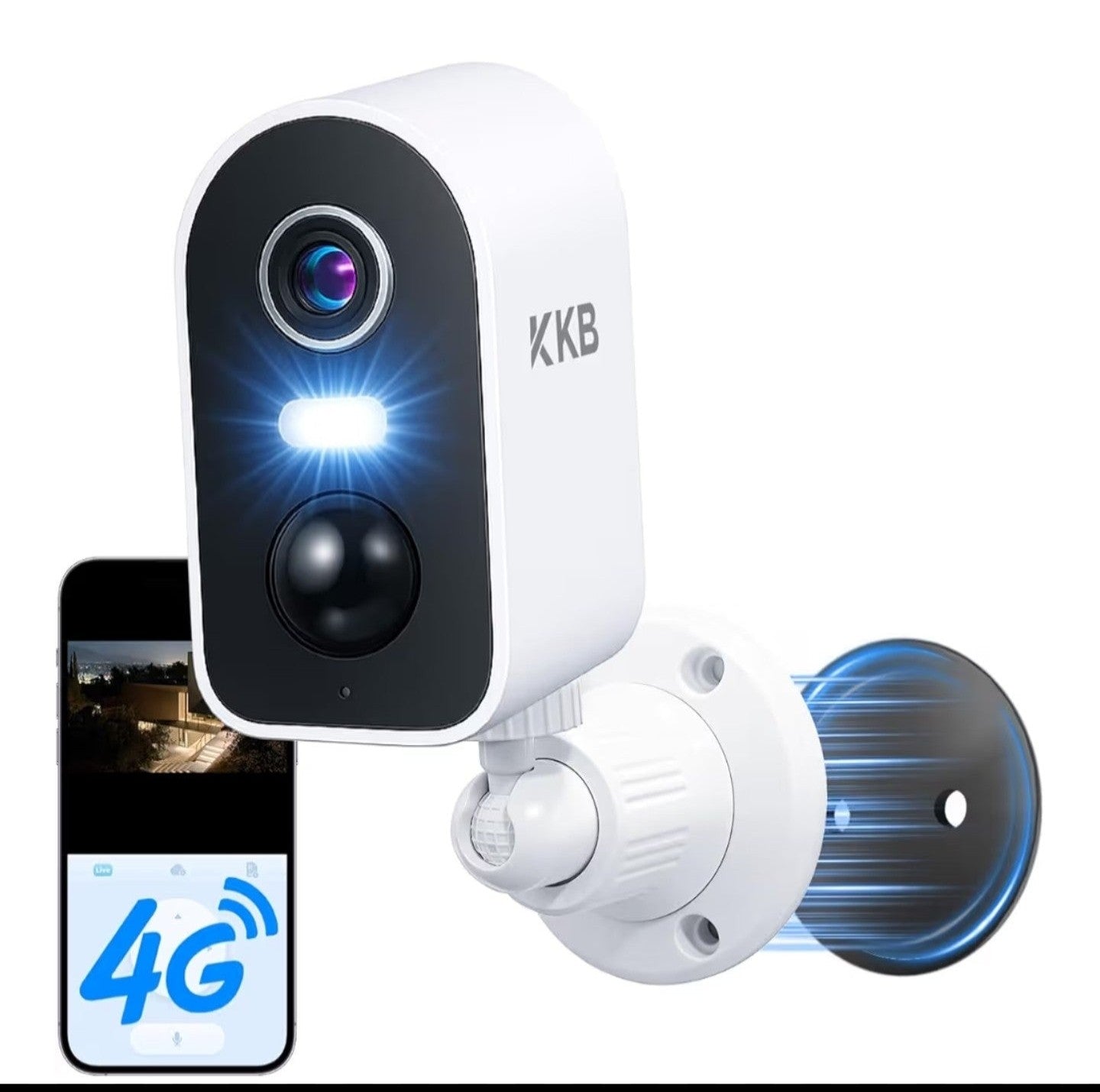 KKB 4G LTE Cellular Security Camera Magnetic,