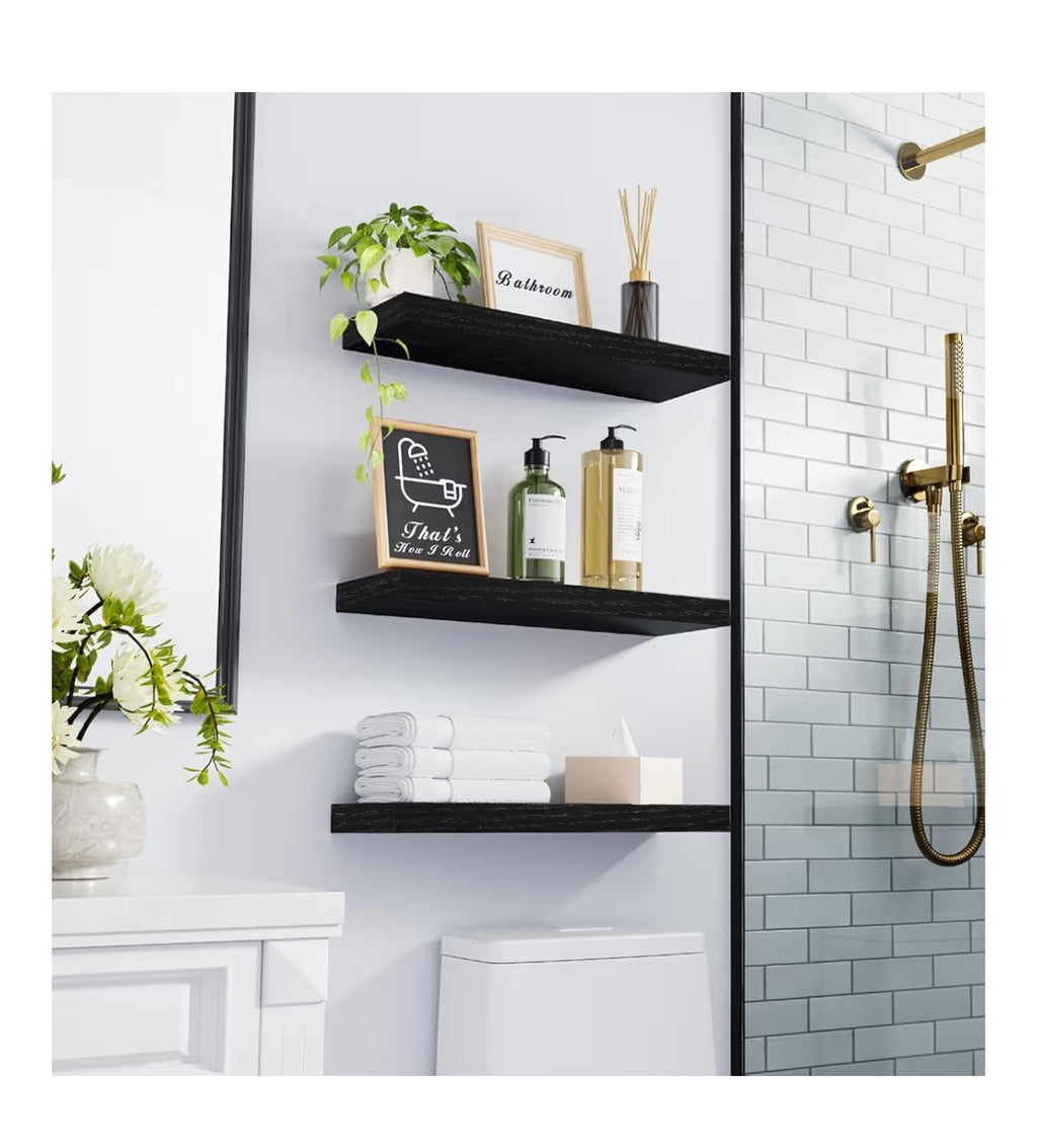 Floating Shelves 3 pack (Black)
