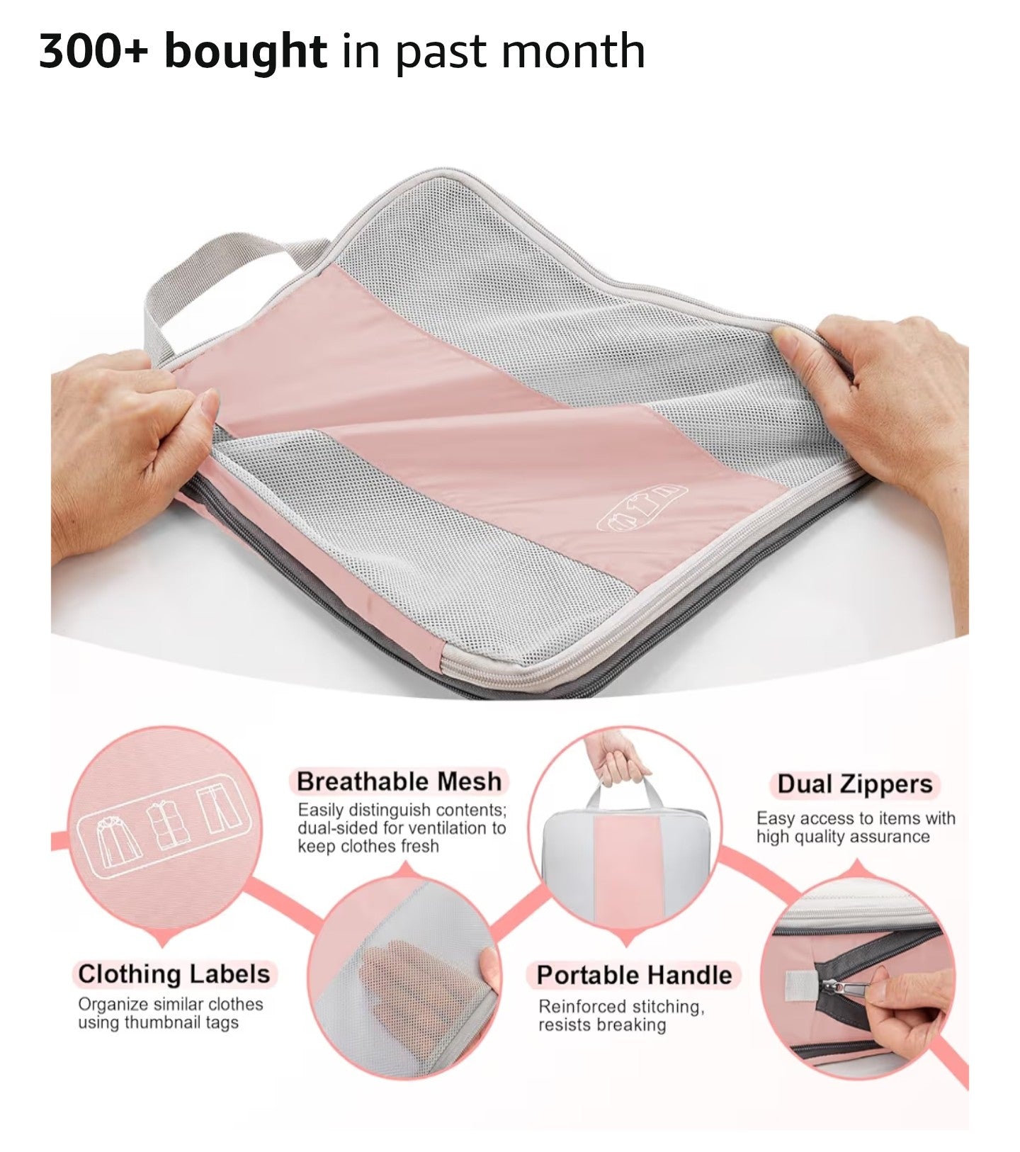 10 Set Compression Packing Cubes for Travel Essentials Women