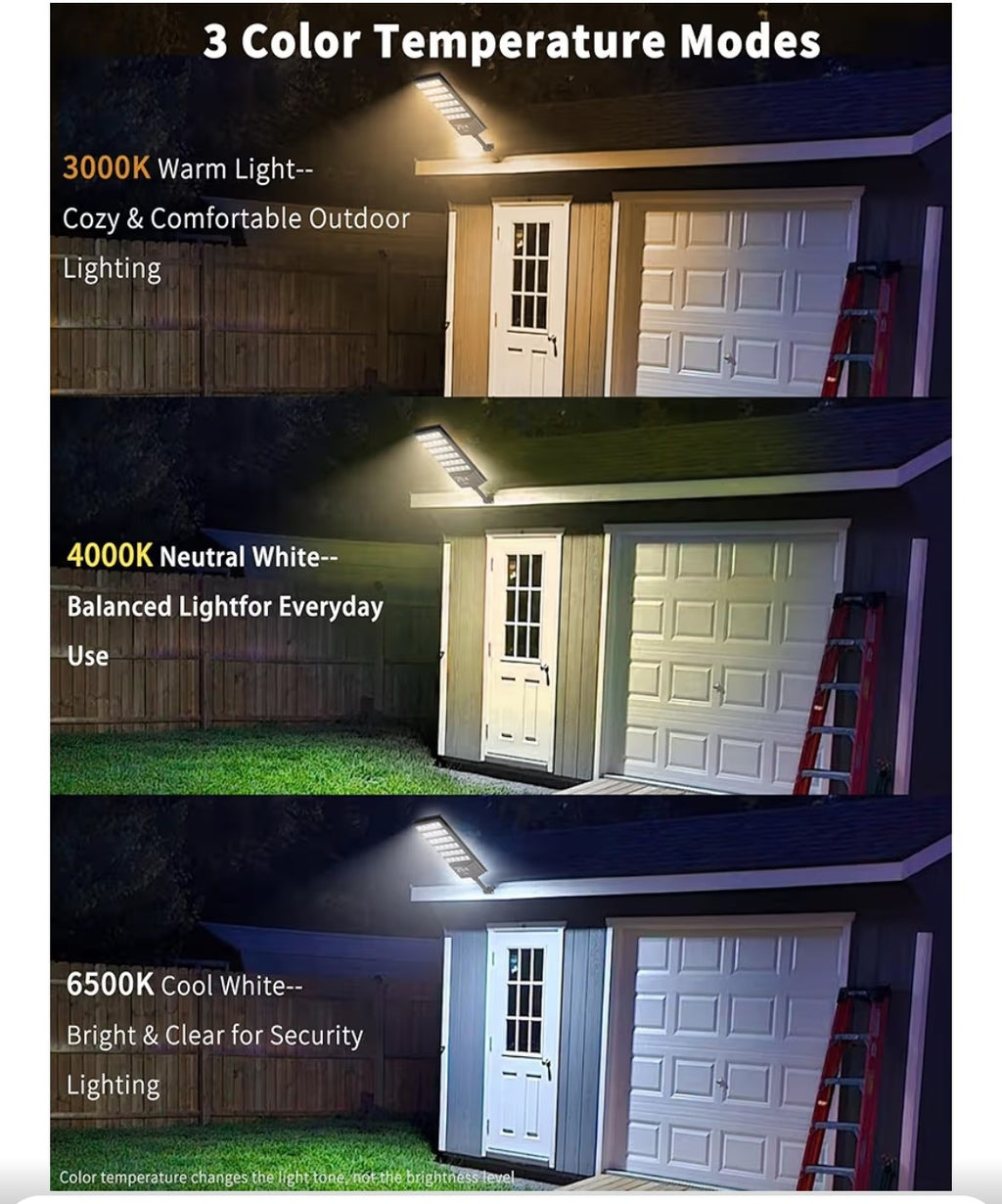 Solar Flood Lights (2 pack, 1 damaged)