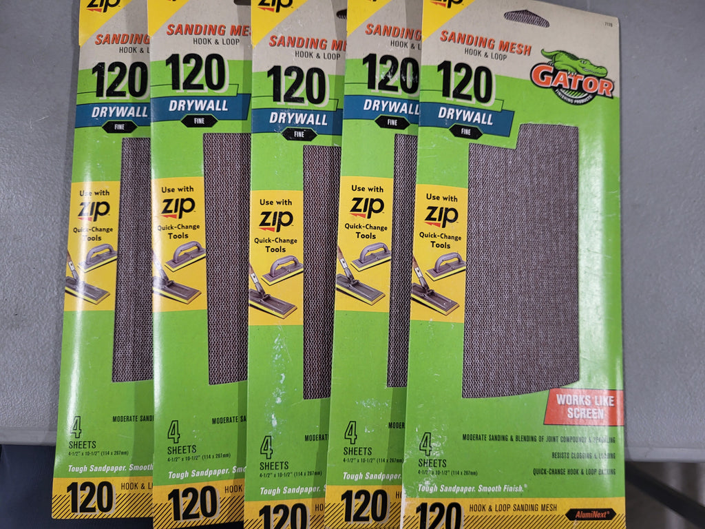 Gator Drywall Sanding Mesh, 120 Grit (20 sheets)
