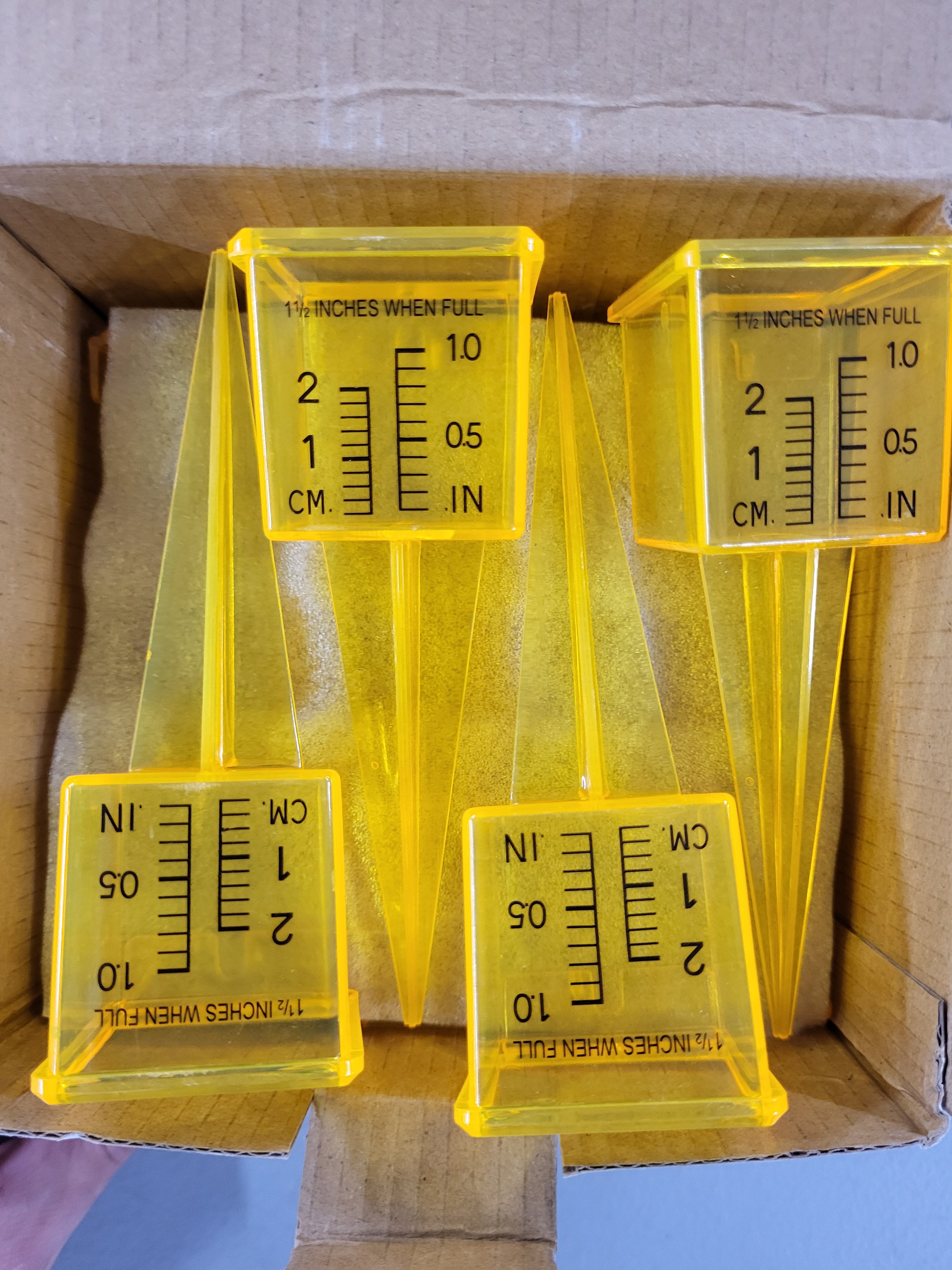 Rain/Sprinkler Gauge 1.5 inch, 10 pack
